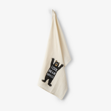 Cook Bear Naked Tea Towel